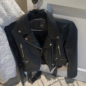 Lightly worn Zara leather jacket